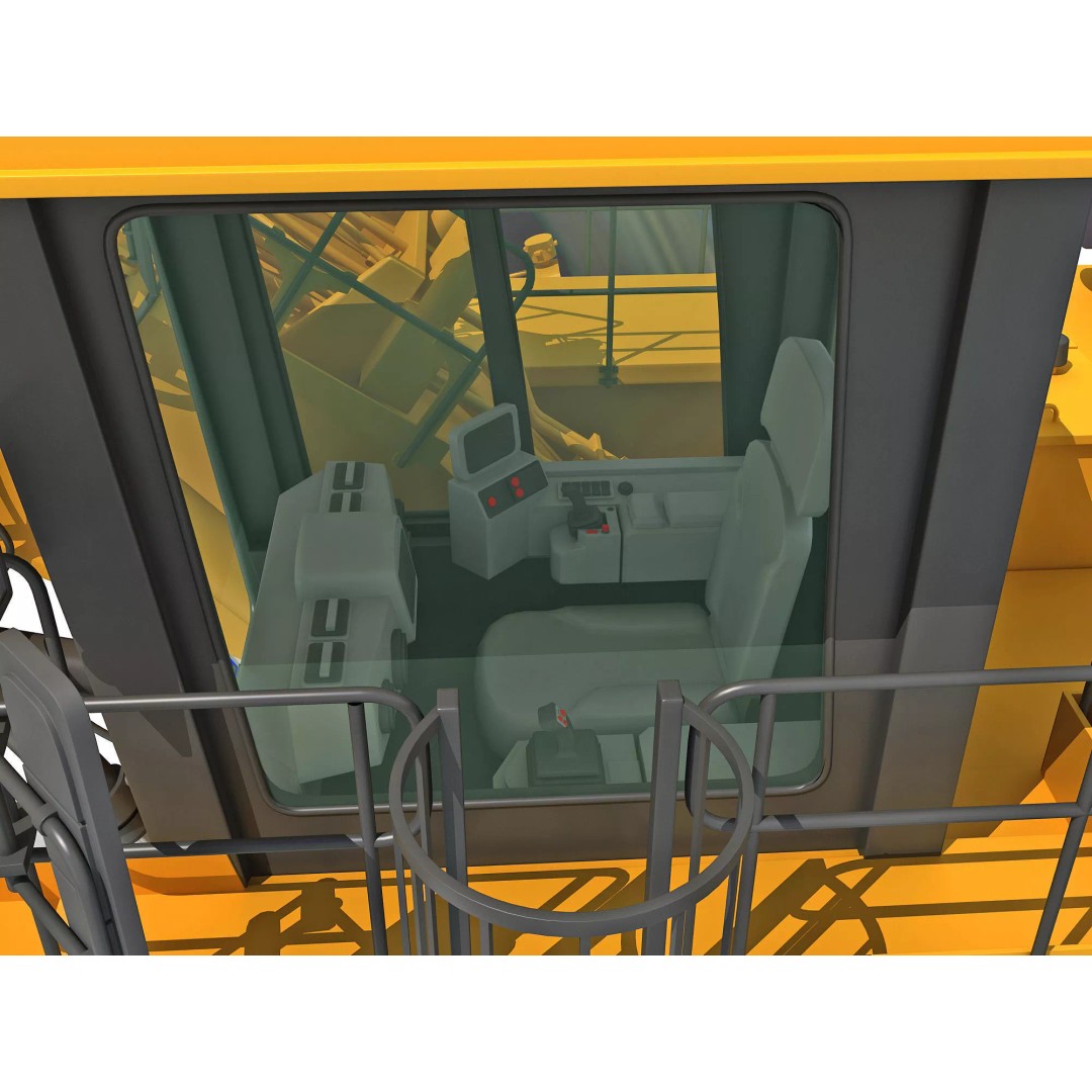 Mining Machinery 3D Model – High Poly Industrial Vehicles, FBX, OBJ - View 85