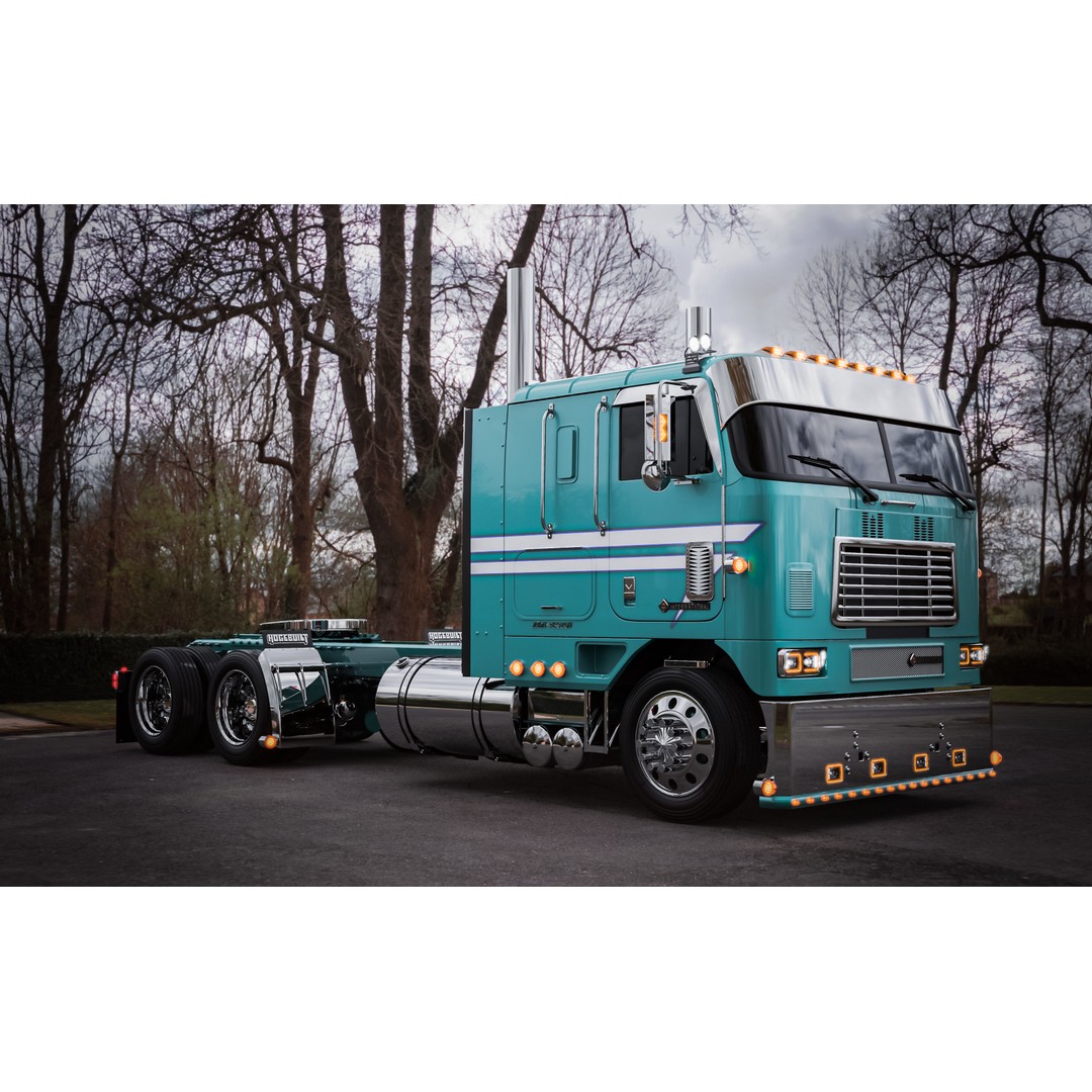 International 9600 Cabover Truck 3D Model – Custom JD Edition, FBX - View 15