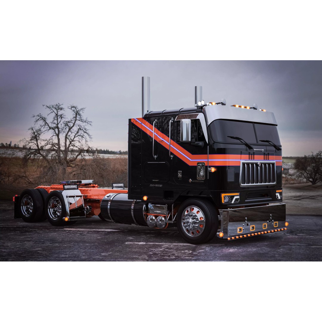 International 9600 Cabover Truck 3D Model – Custom JD Edition, FBX - View 2