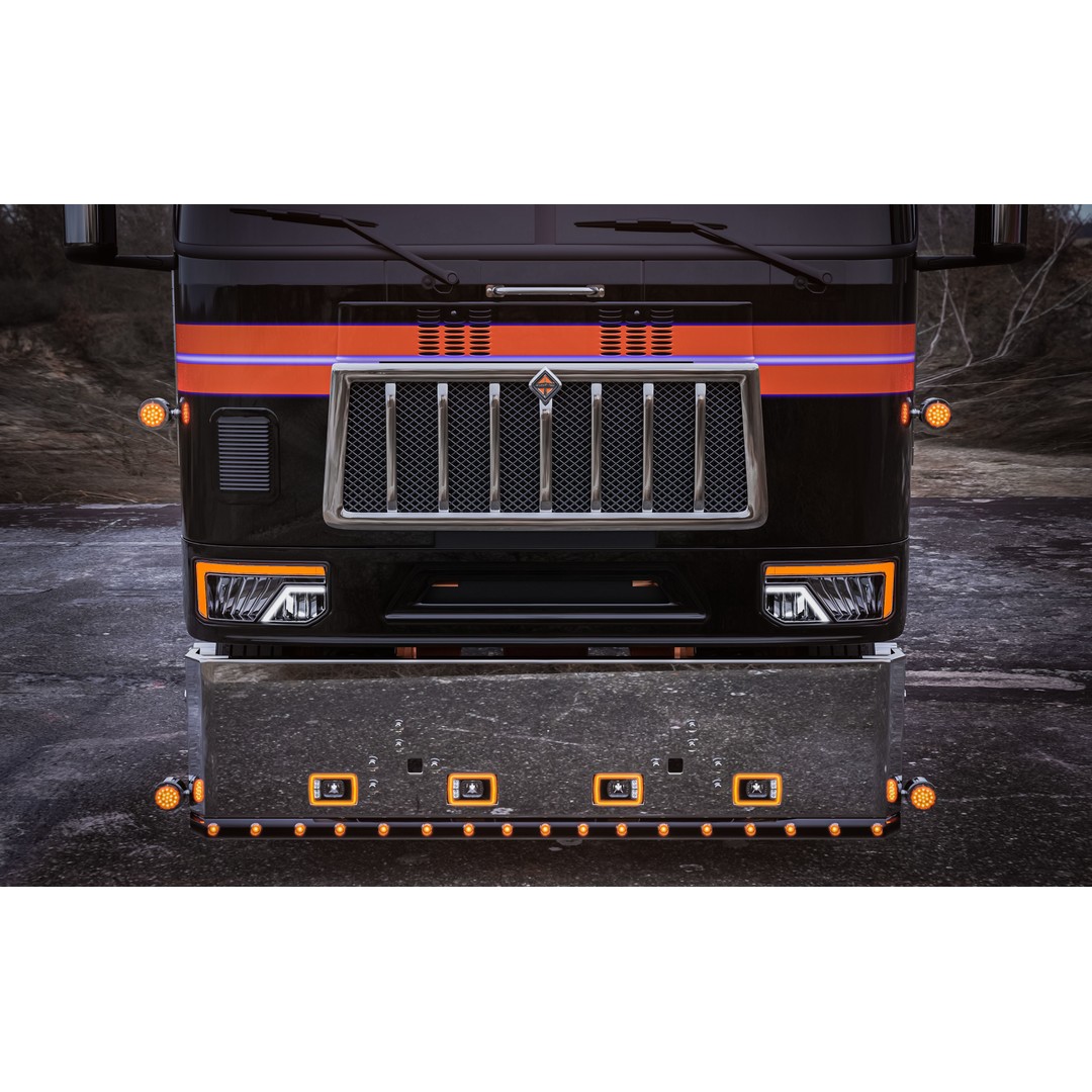 International 9600 Cabover Truck 3D Model – Custom JD Edition, FBX - View 4