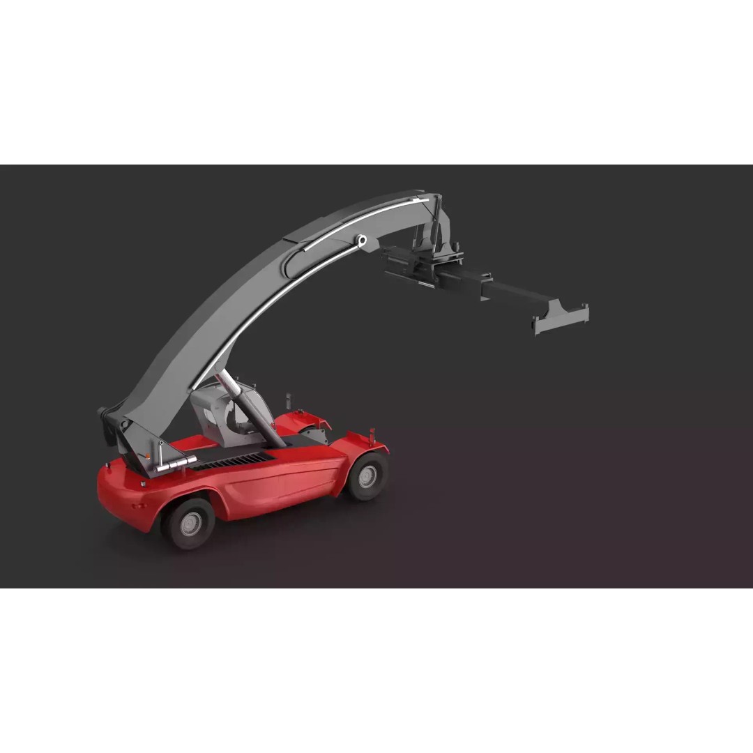Reach Stacker 3D Model – High Poly Industrial Vehicle, FBX, OBJ - View 7