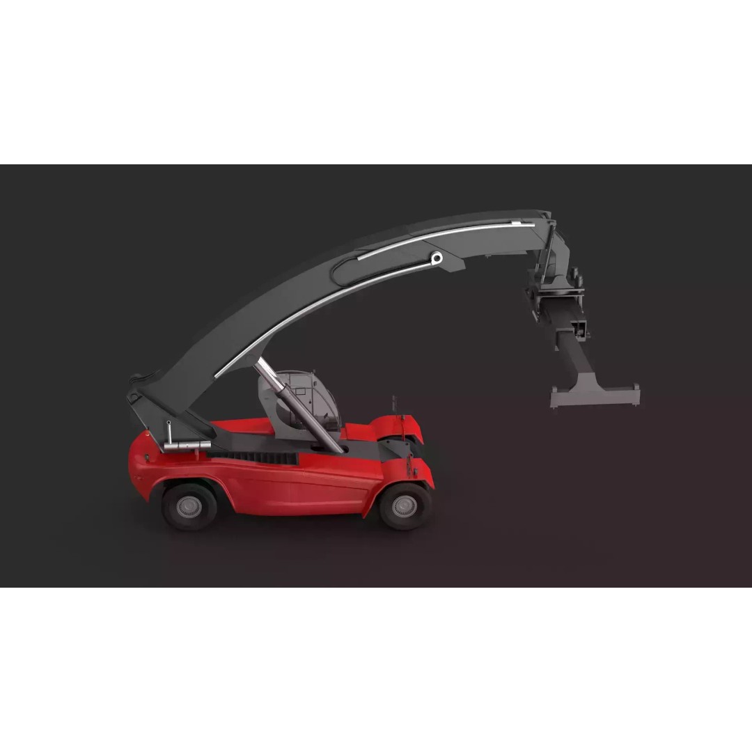 Reach Stacker 3D Model – High Poly Industrial Vehicle, FBX, OBJ - View 8