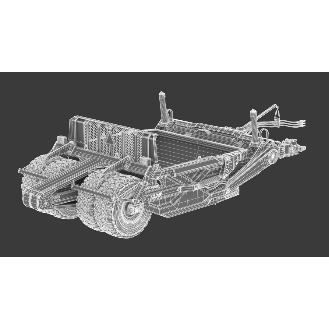 K-Tec Direct Mount Scrapers 1228 3D Model – High Poly PBR Asset, FBX & OBJ - View 21