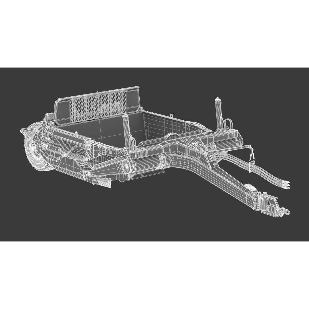 K-Tec Direct Mount Scrapers 1228 3D Model – High Poly PBR Asset, FBX & OBJ - View 23