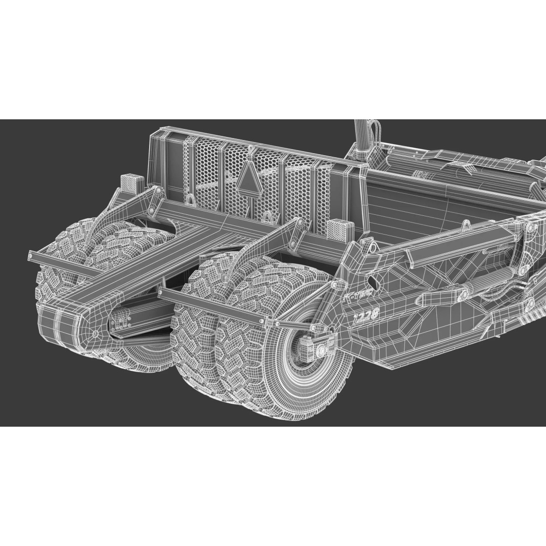 K-Tec Direct Mount Scrapers 1228 3D Model – High Poly PBR Asset, FBX & OBJ - View 24