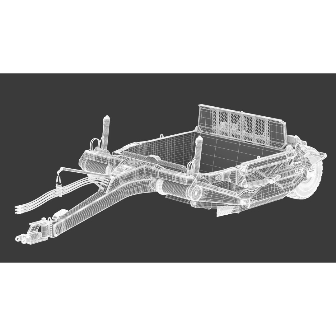 K-Tec Direct Mount Scrapers 1228 3D Model – High Poly PBR Asset, FBX & OBJ - View 4