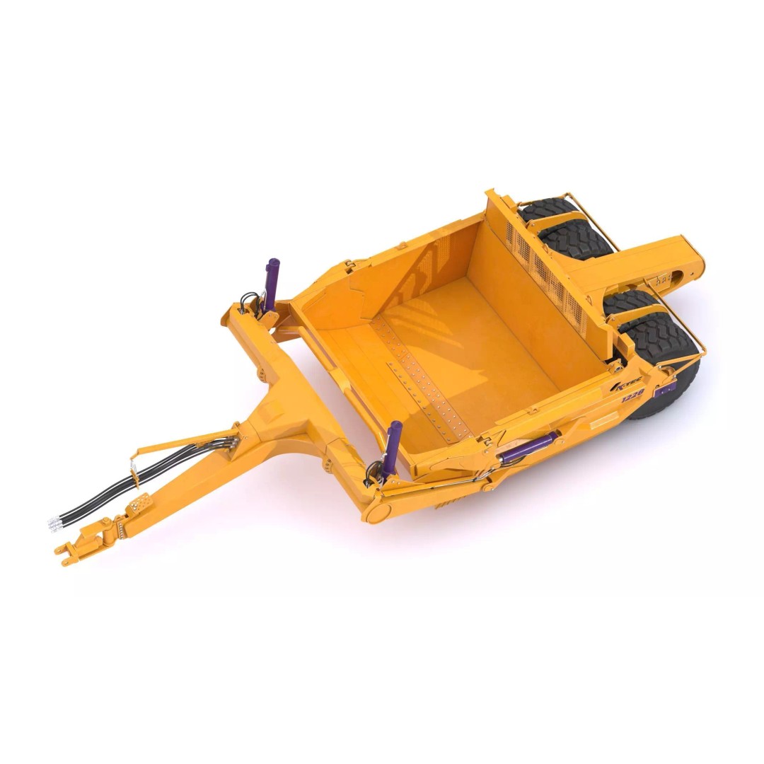 K-Tec Direct Mount Scrapers 1228 3D Model – High Poly PBR Asset, FBX & OBJ - View 7