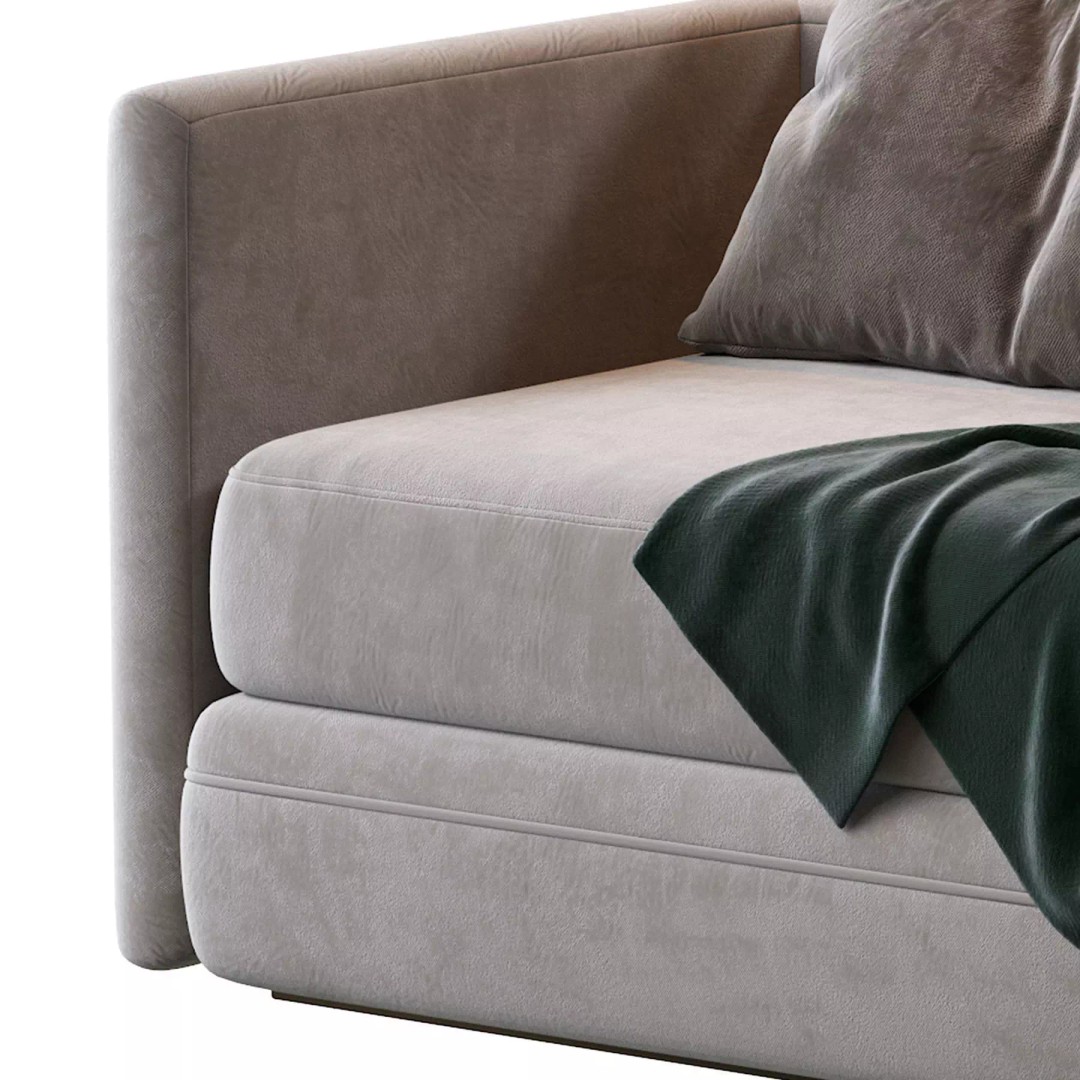 Chanel Armchair 3D Model – Modern Classic Fabric Furniture, FBX - View 11