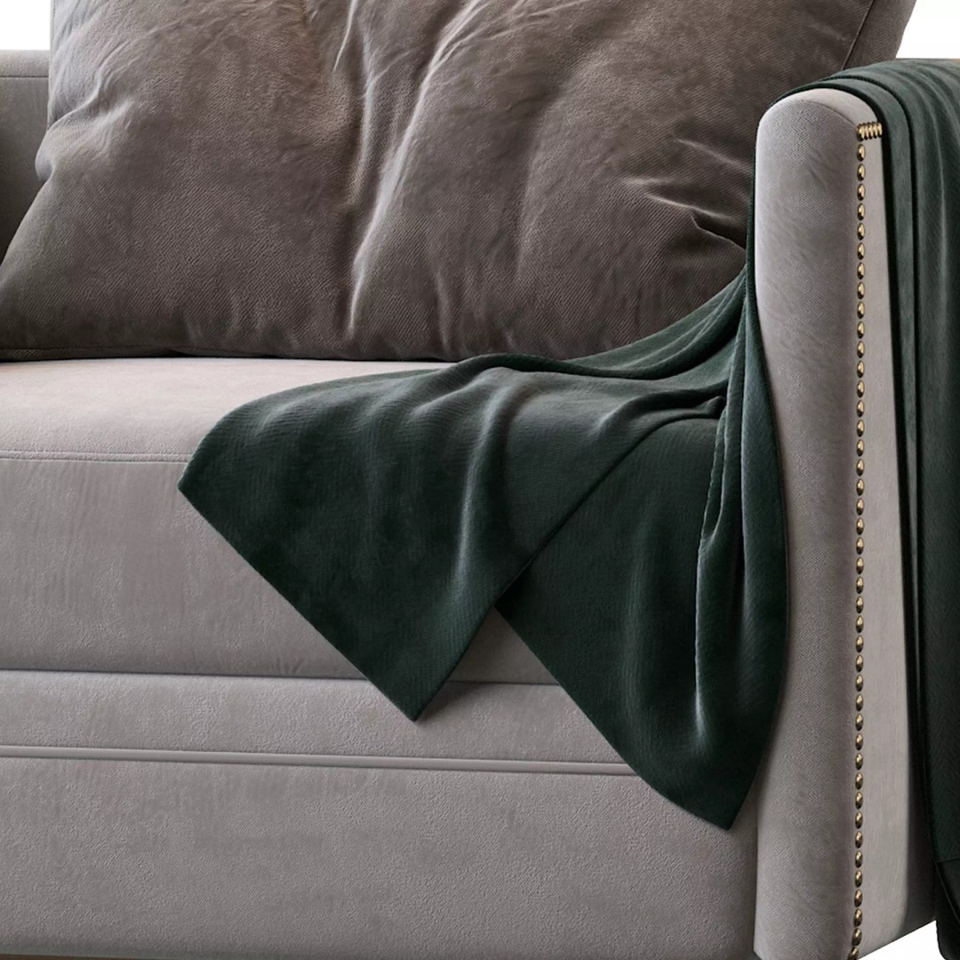 Chanel Armchair 3D Model – Modern Classic Fabric Furniture, FBX - View 18