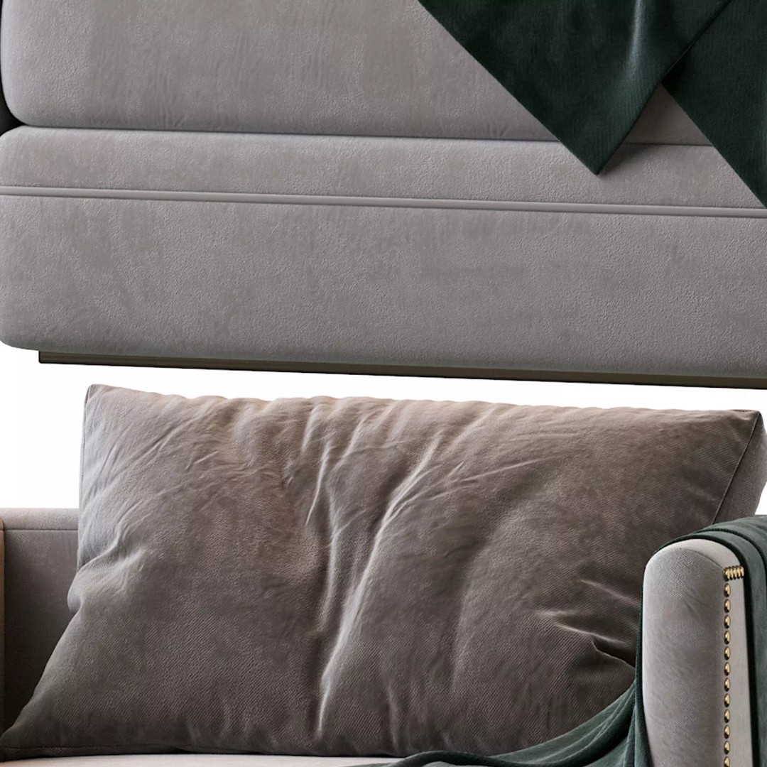 Chanel Armchair 3D Model – Modern Classic Fabric Furniture, FBX - View 19
