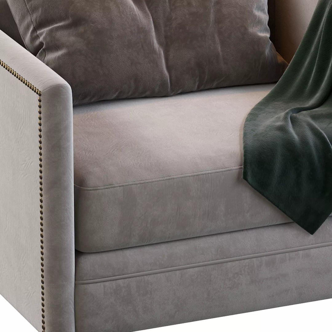 Chanel Armchair 3D Model – Modern Classic Fabric Furniture, FBX - View 20
