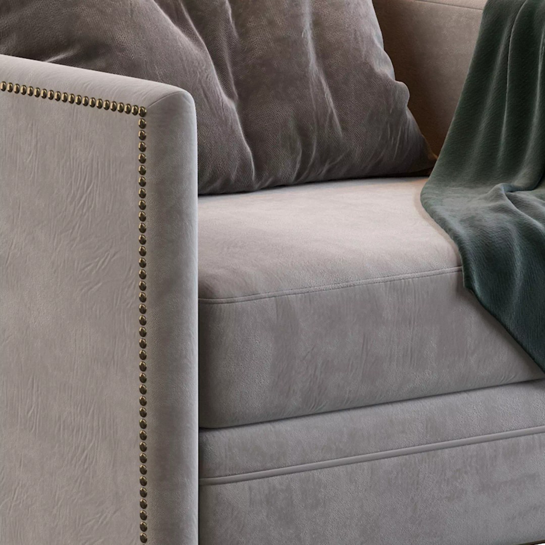 Chanel Armchair 3D Model – Modern Classic Fabric Furniture, FBX - View 9