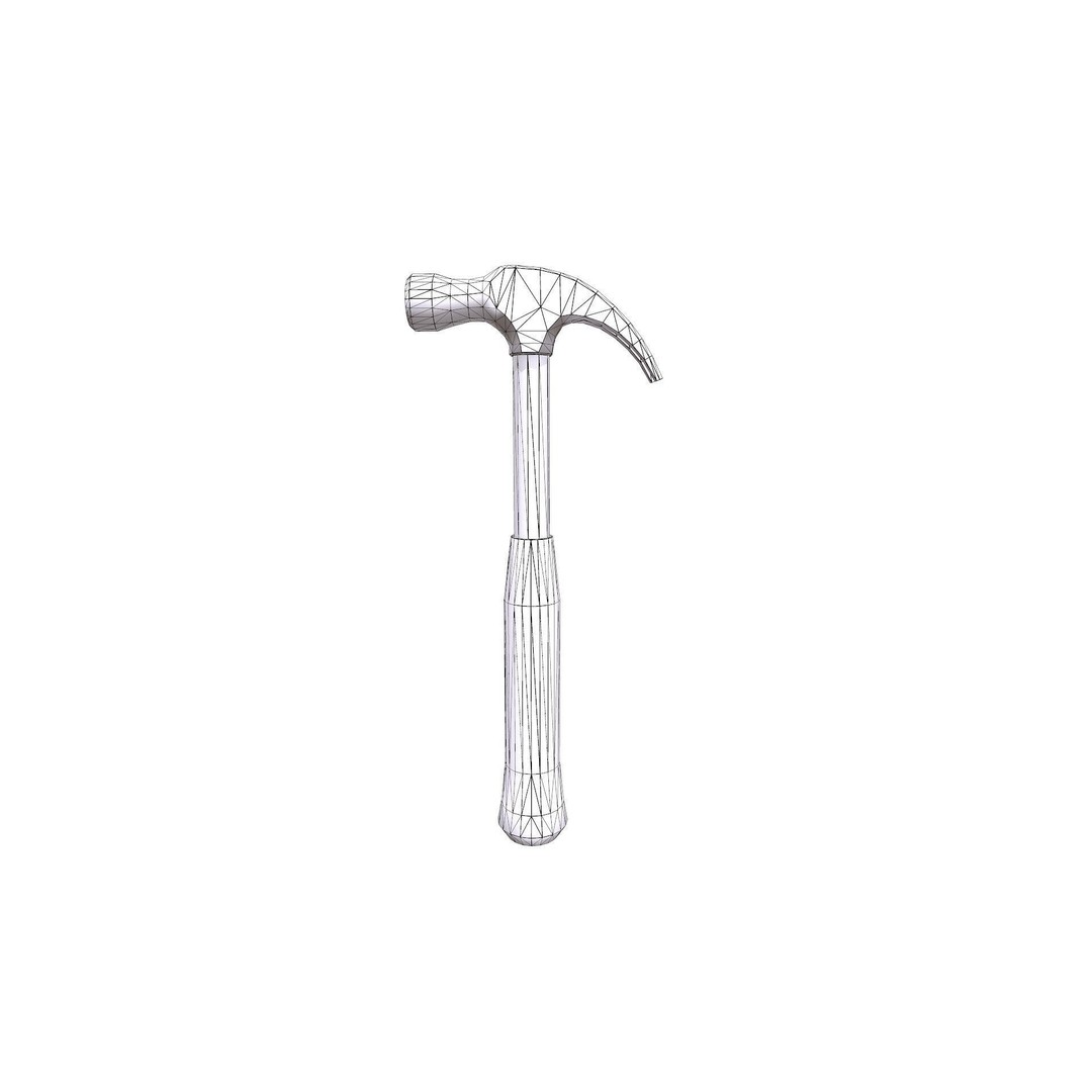 Claw Hammer 3D Model – Low Poly PBR Game Asset, FBX, OBJ - View 12