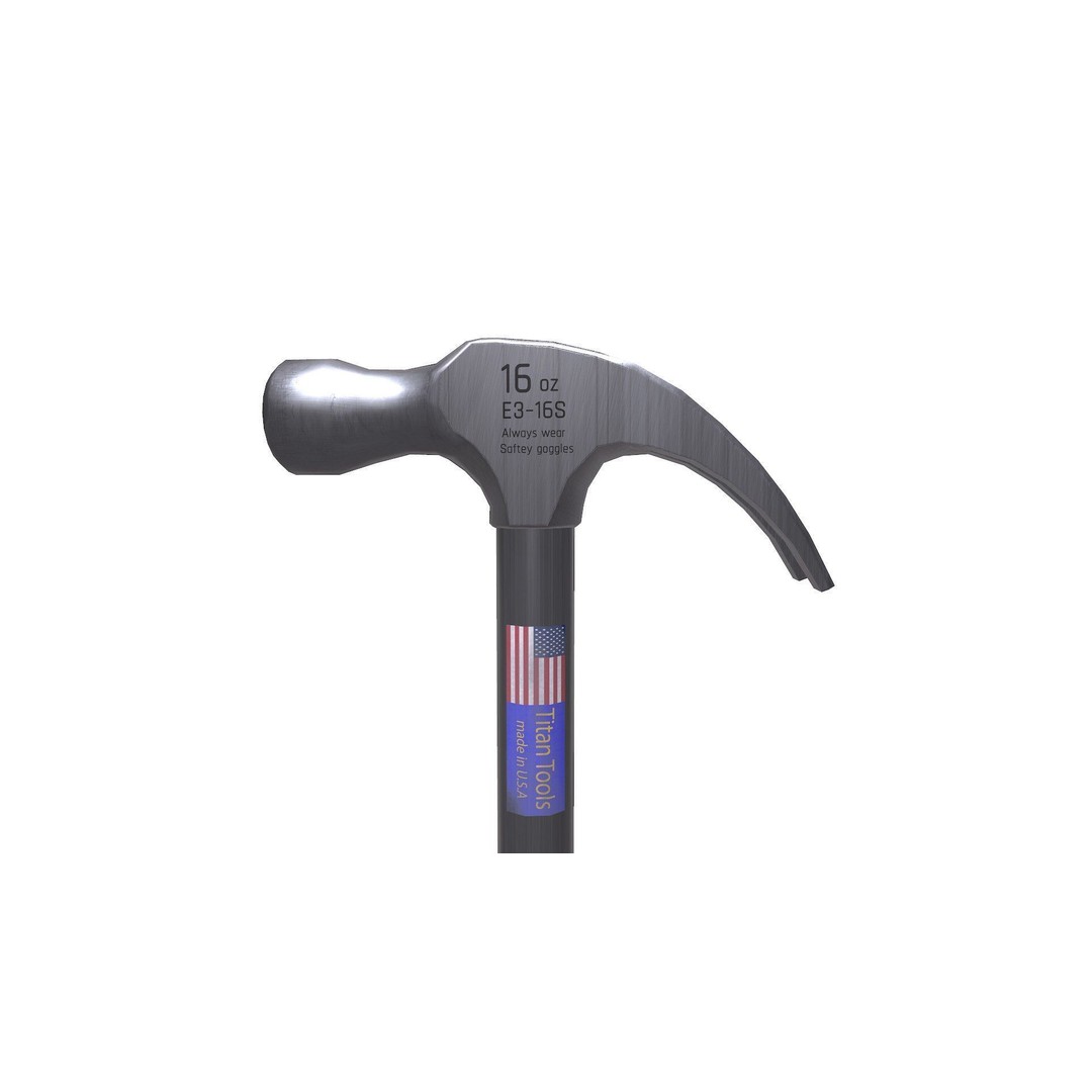 Claw Hammer 3D Model – Low Poly PBR Game Asset, FBX, OBJ - View 8