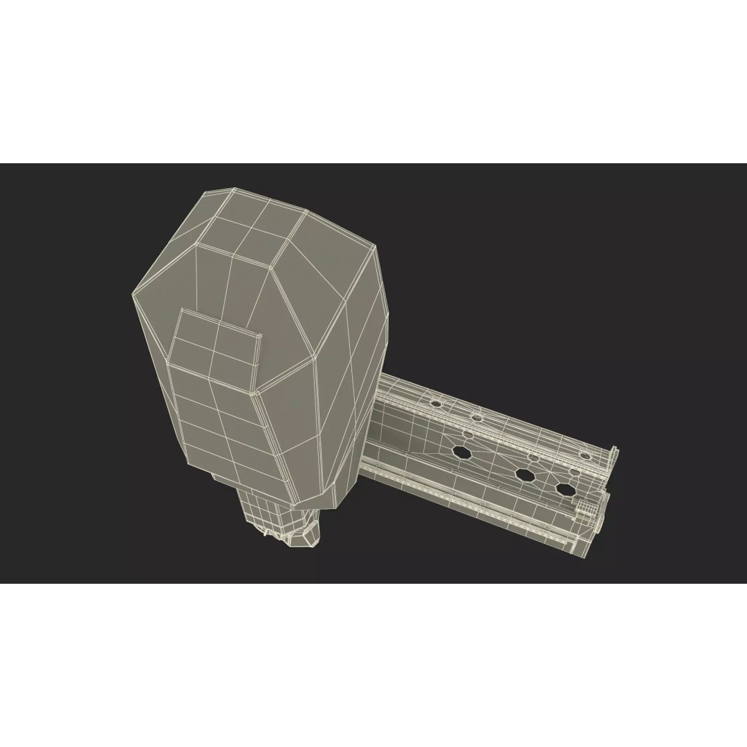 Cutting Head 3D Model – Precision Tool for DMU 200 Gantry CNC Machine - View 23