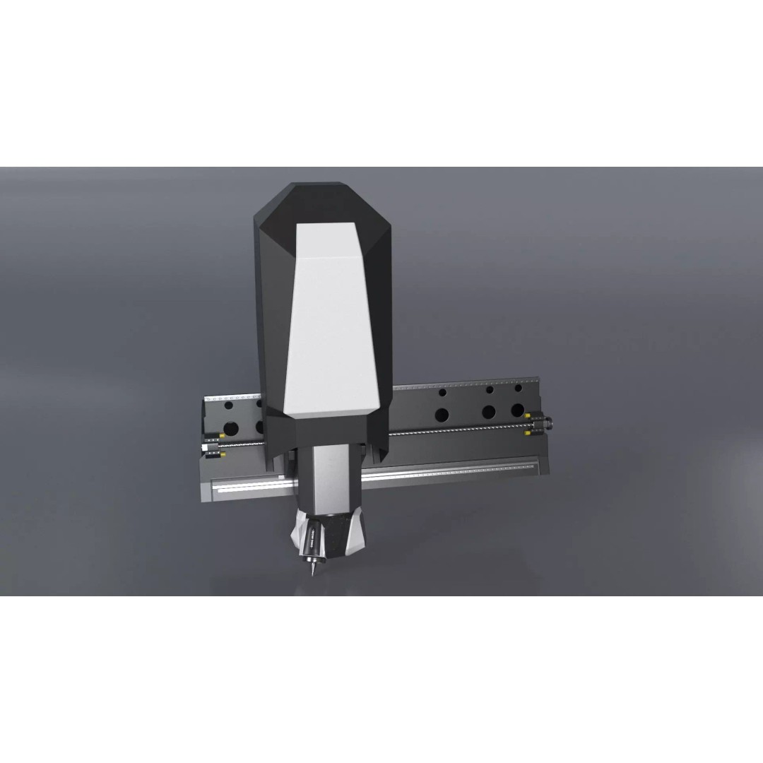 Cutting Head 3D Model – Precision Tool for DMU 200 Gantry CNC Machine - View 3