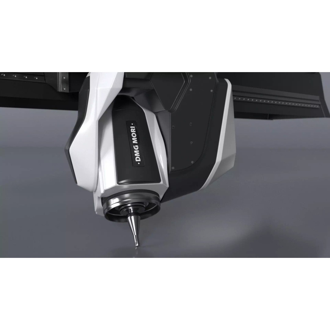 Cutting Head 3D Model – Precision Tool for DMU 200 Gantry CNC Machine - View 4
