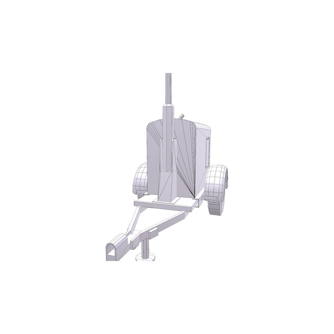 Trailer Light Tower 3D Model – Low Poly PBR Game Asset, FBX & OBJ - View 21