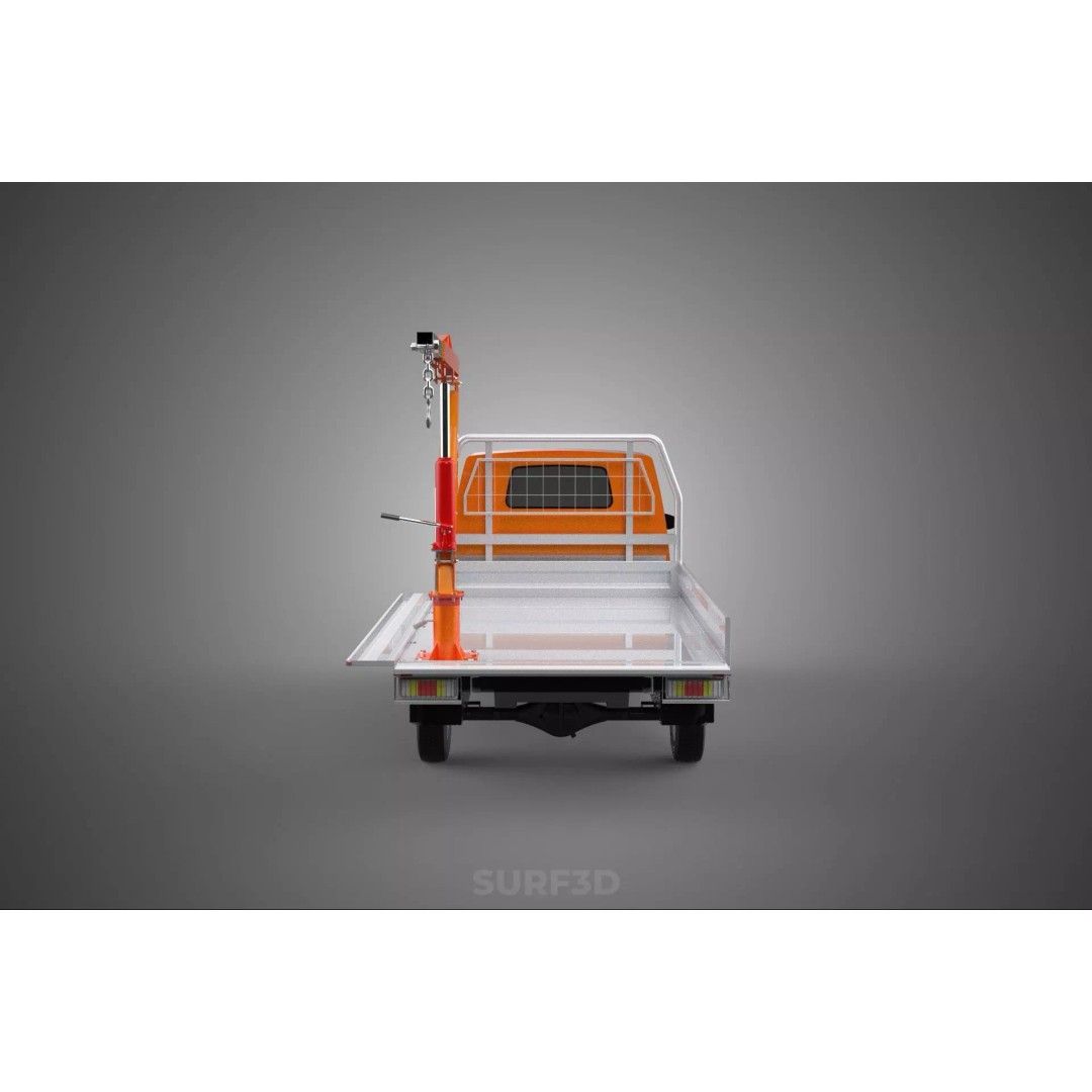 Shipment Foldable Hydraulic Lift Jib Crane 3D Model – Industrial Vehicle, FBX, PBR - View 12