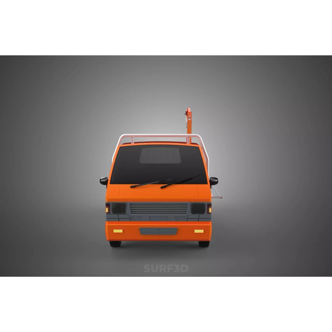 Shipment Foldable Hydraulic Lift Jib Crane 3D Model – Industrial Vehicle, FBX, PBR - View 16