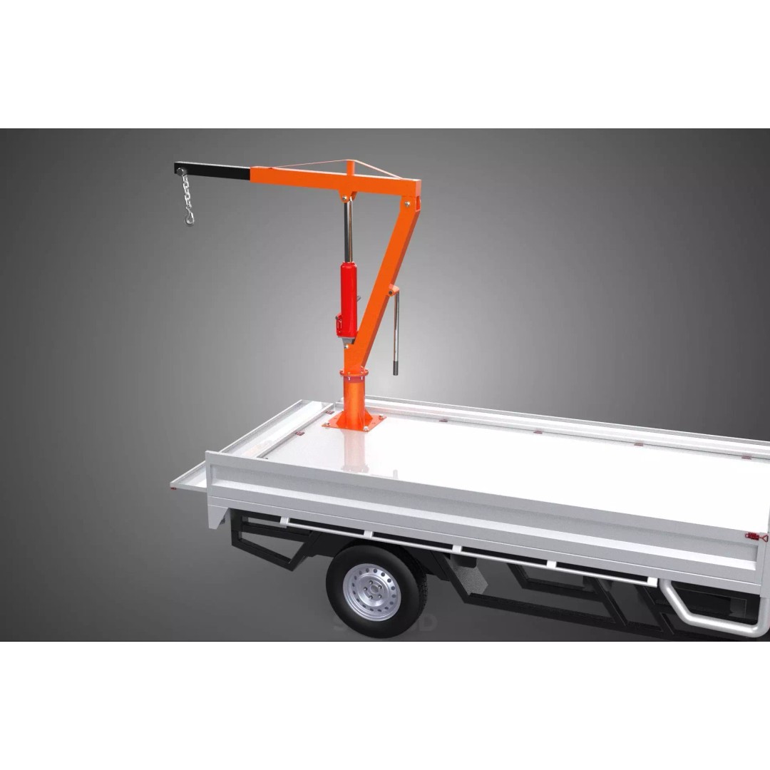 Shipment Foldable Hydraulic Lift Jib Crane 3D Model – Industrial Vehicle, FBX, PBR - View 34