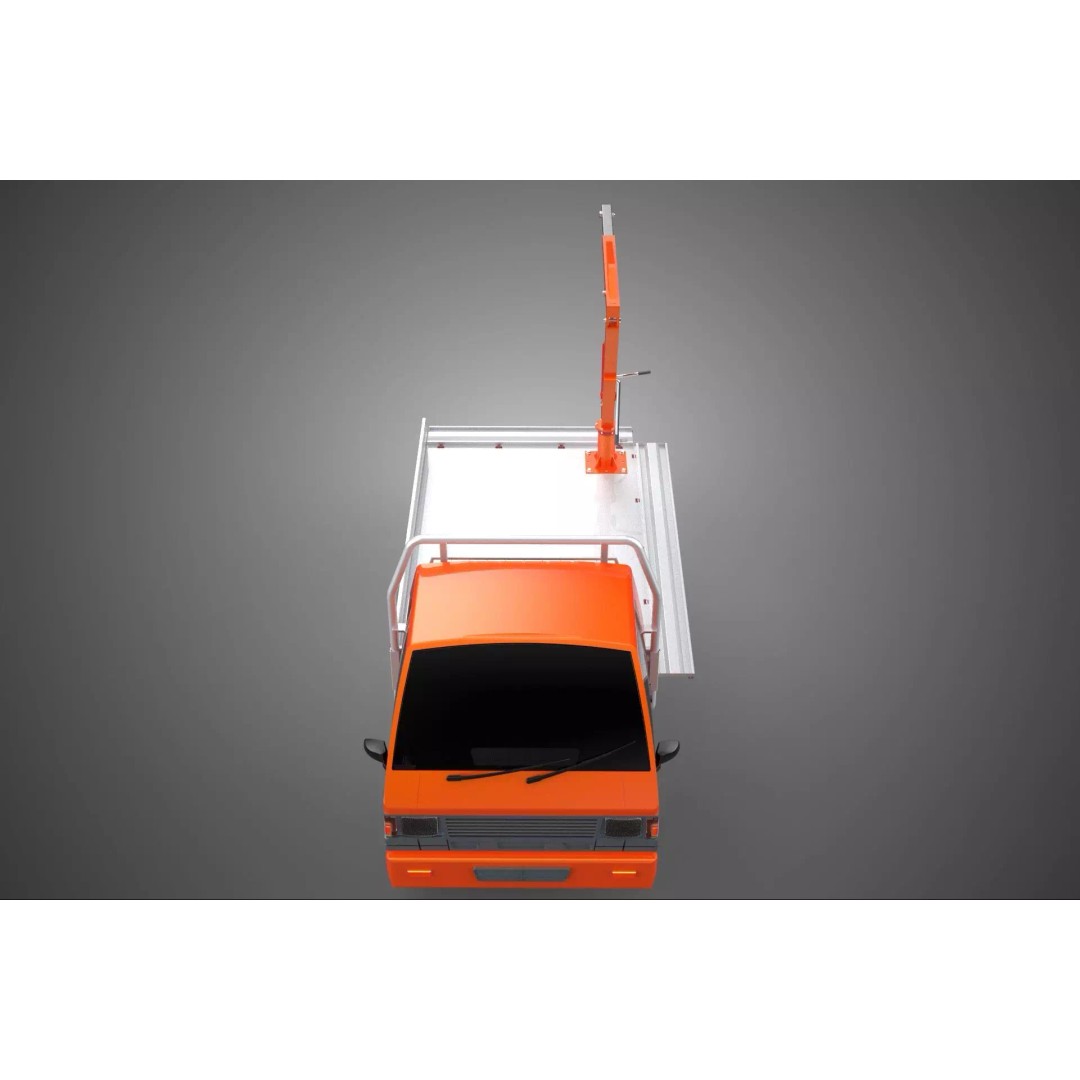 Shipment Foldable Hydraulic Lift Jib Crane 3D Model – Industrial Vehicle, FBX, PBR - View 7