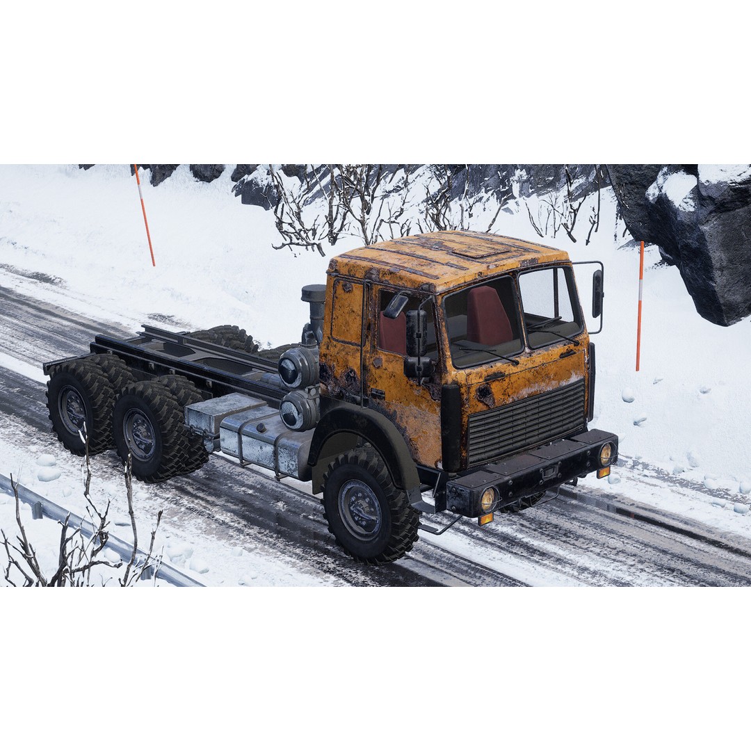 Levo M6970 Truck 3D Model – Low Poly Game Asset, FBX, Unreal Engine - View 10