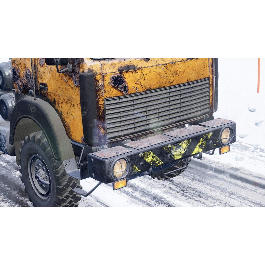 Levo M6970 Truck 3D Model – Low Poly Game Asset, FBX, Unreal Engine - View 13