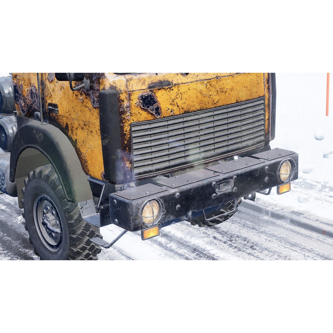 Levo M6970 Truck 3D Model – Low Poly Game Asset, FBX, Unreal Engine - View 14