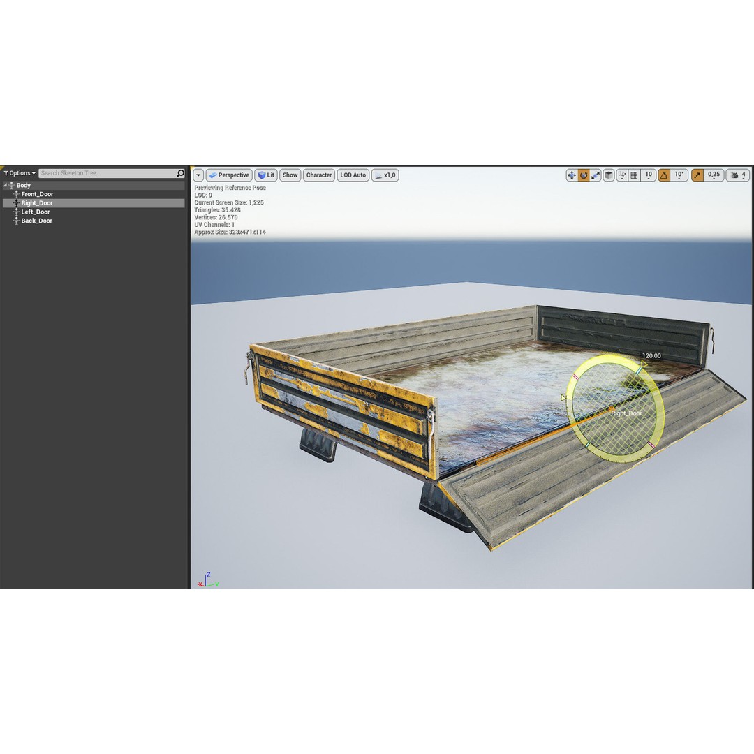 Levo M6970 Truck 3D Model – Low Poly Game Asset, FBX, Unreal Engine - View 21
