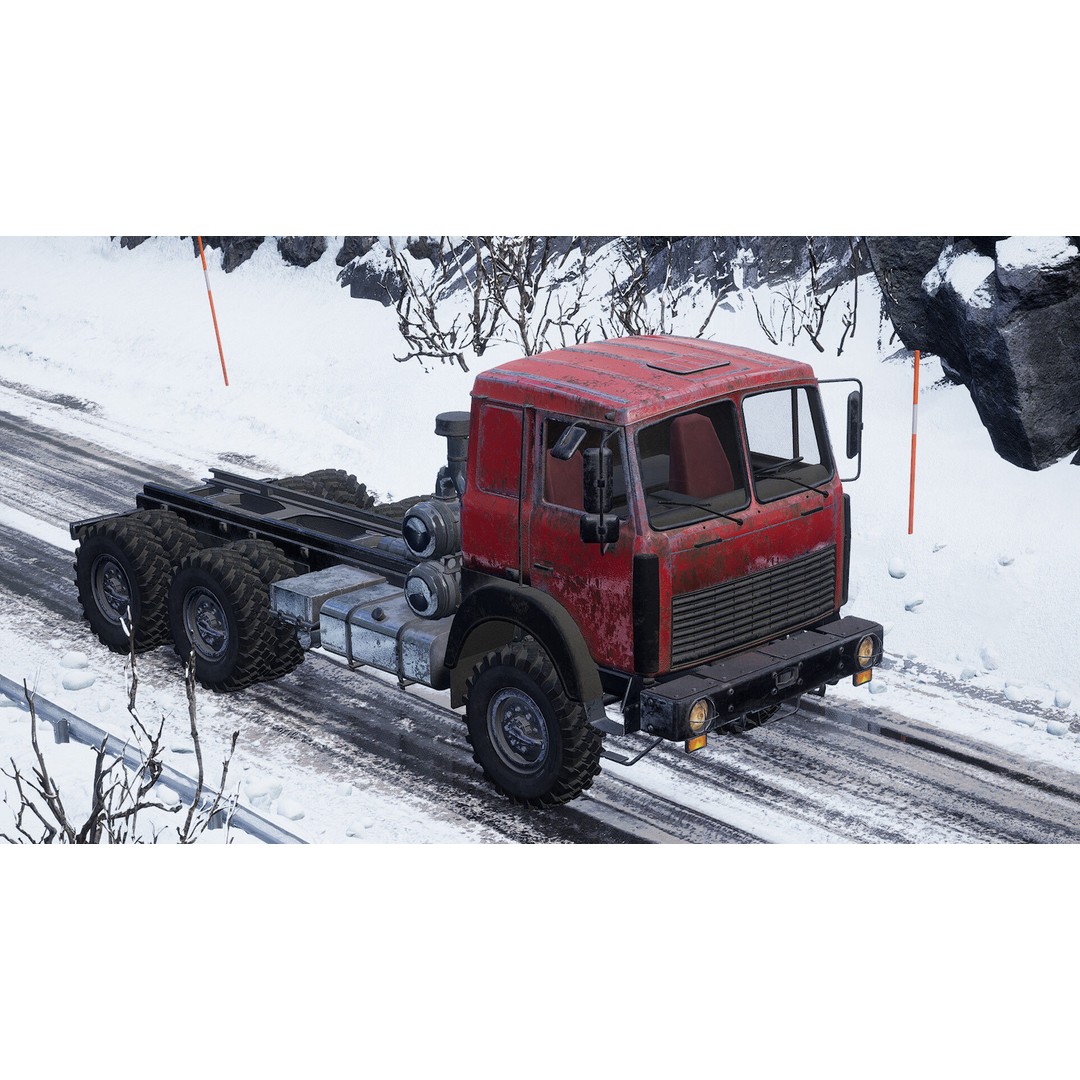 Levo M6970 Truck 3D Model – Low Poly Game Asset, FBX, Unreal Engine - View 4