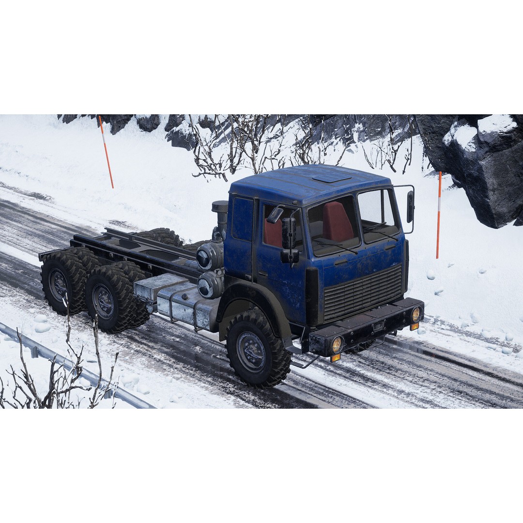 Levo M6970 Truck 3D Model – Low Poly Game Asset, FBX, Unreal Engine - View 5