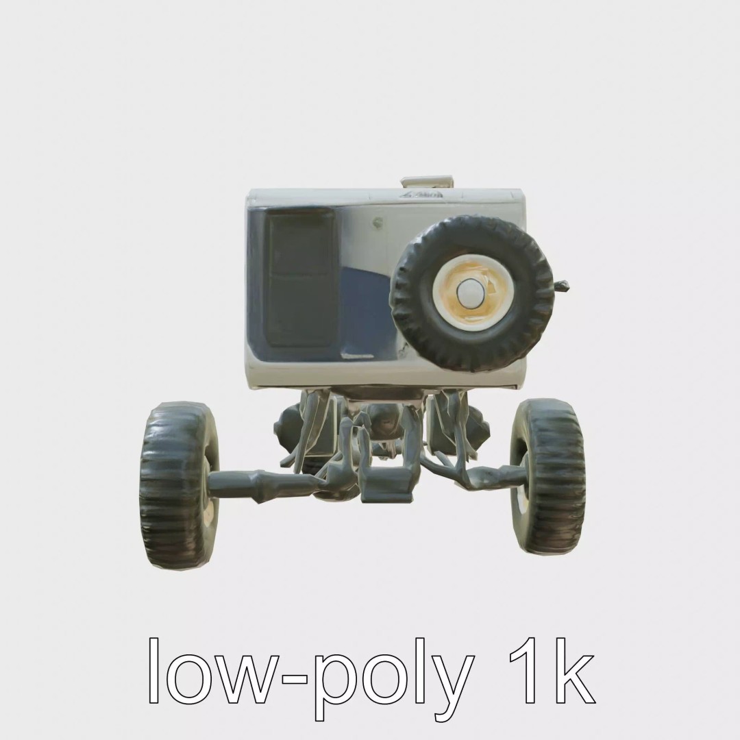 Polar Traverse Machine 3D Model – Low Poly Industrial Vehicle, FBX - View 2