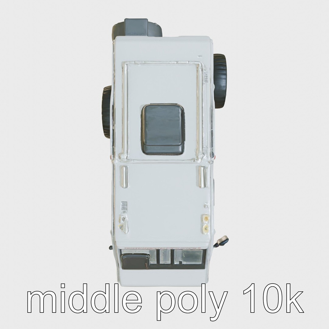 Polar Traverse Machine 3D Model – Low Poly Industrial Vehicle, FBX - View 23