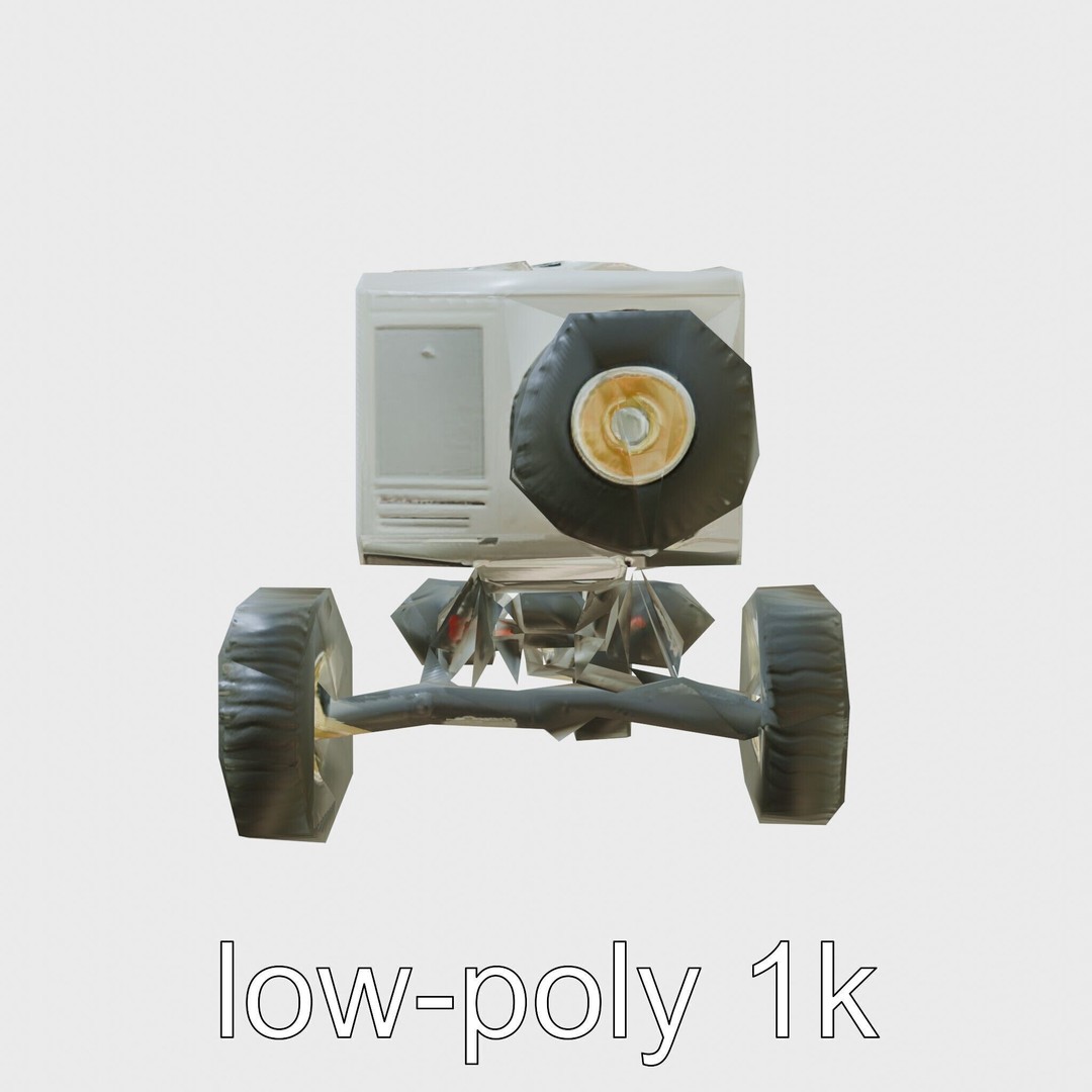 Polar Traverse Machine 3D Model – Low Poly Industrial Vehicle, FBX - View 6