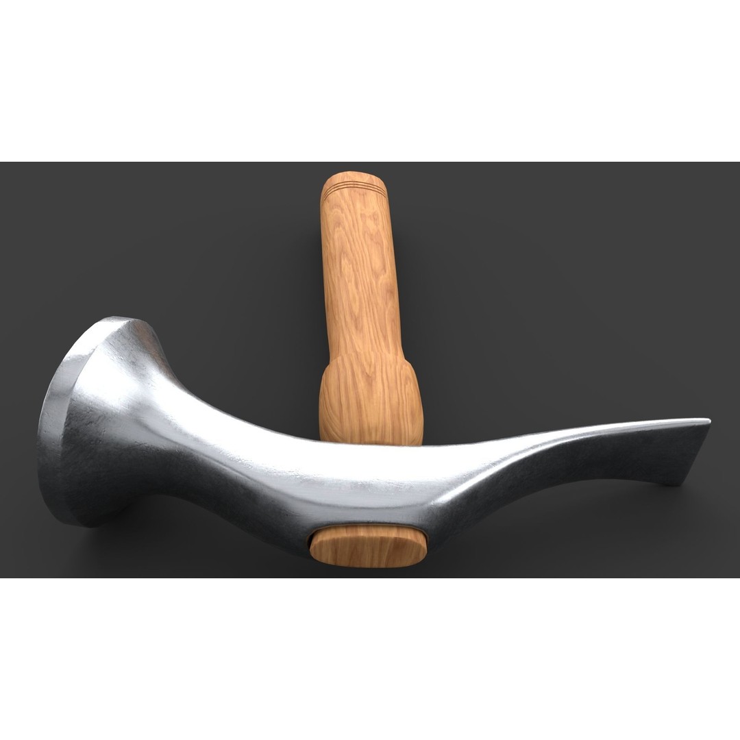 Shoe Hammer 3D Model – Low Poly Industrial Tool with PBR Textures - View 31