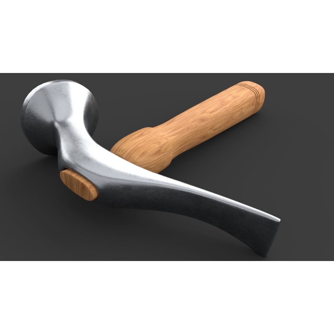 Shoe Hammer 3D Model – Low Poly Industrial Tool with PBR Textures - View 32