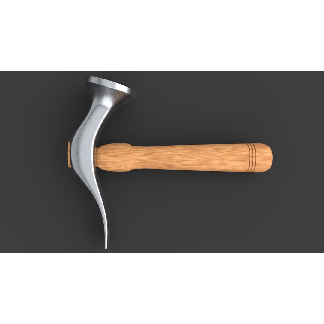Shoe Hammer 3D Model – Low Poly Industrial Tool with PBR Textures - View 37