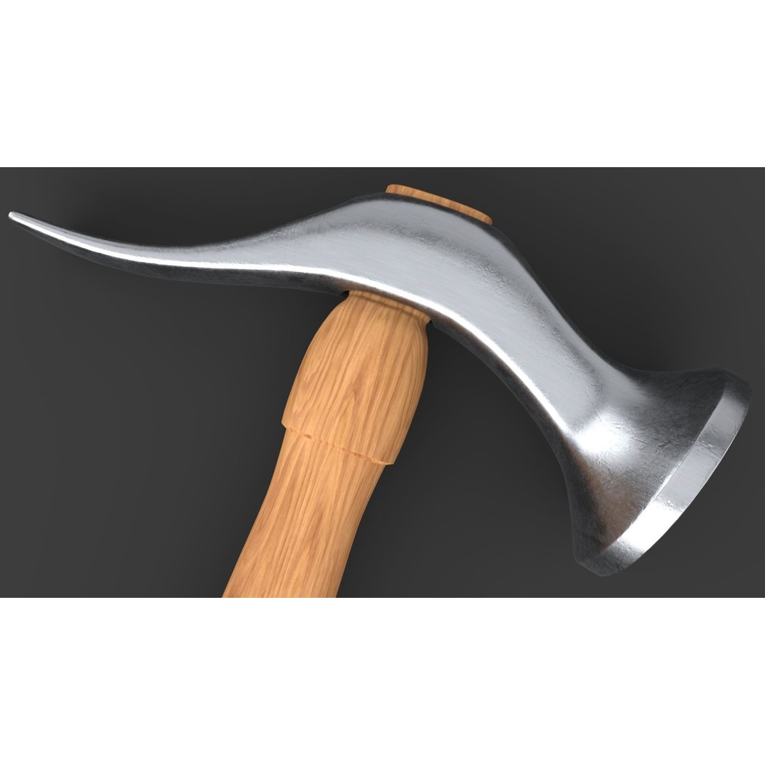 Shoe Hammer 3D Model – Low Poly Industrial Tool with PBR Textures - View 38