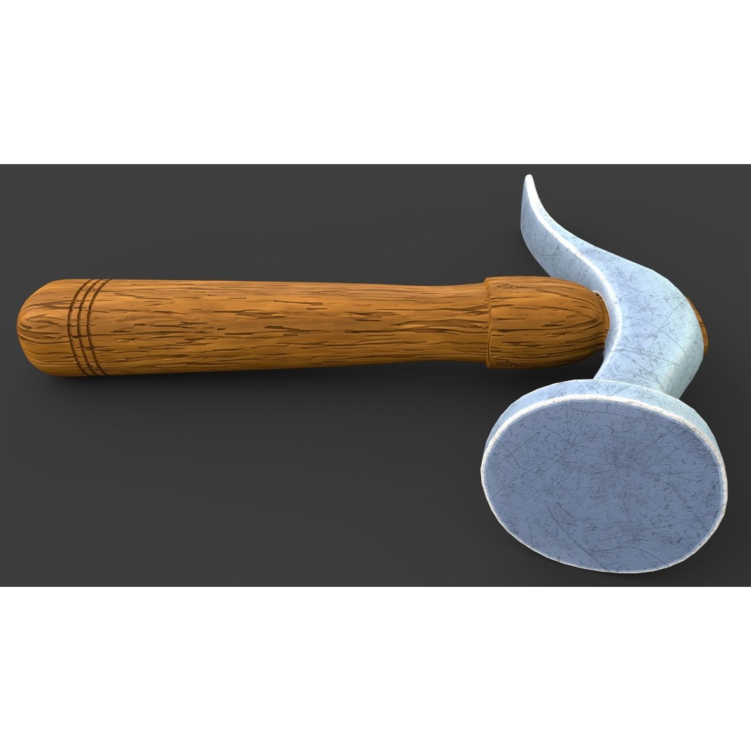 Shoe Hammer 3D Model – Low Poly Industrial Tool with PBR Textures - View 41