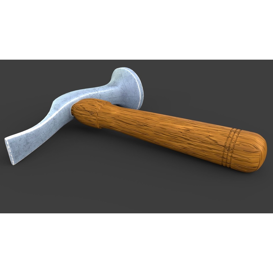 Shoe Hammer 3D Model – Low Poly Industrial Tool with PBR Textures - View 46