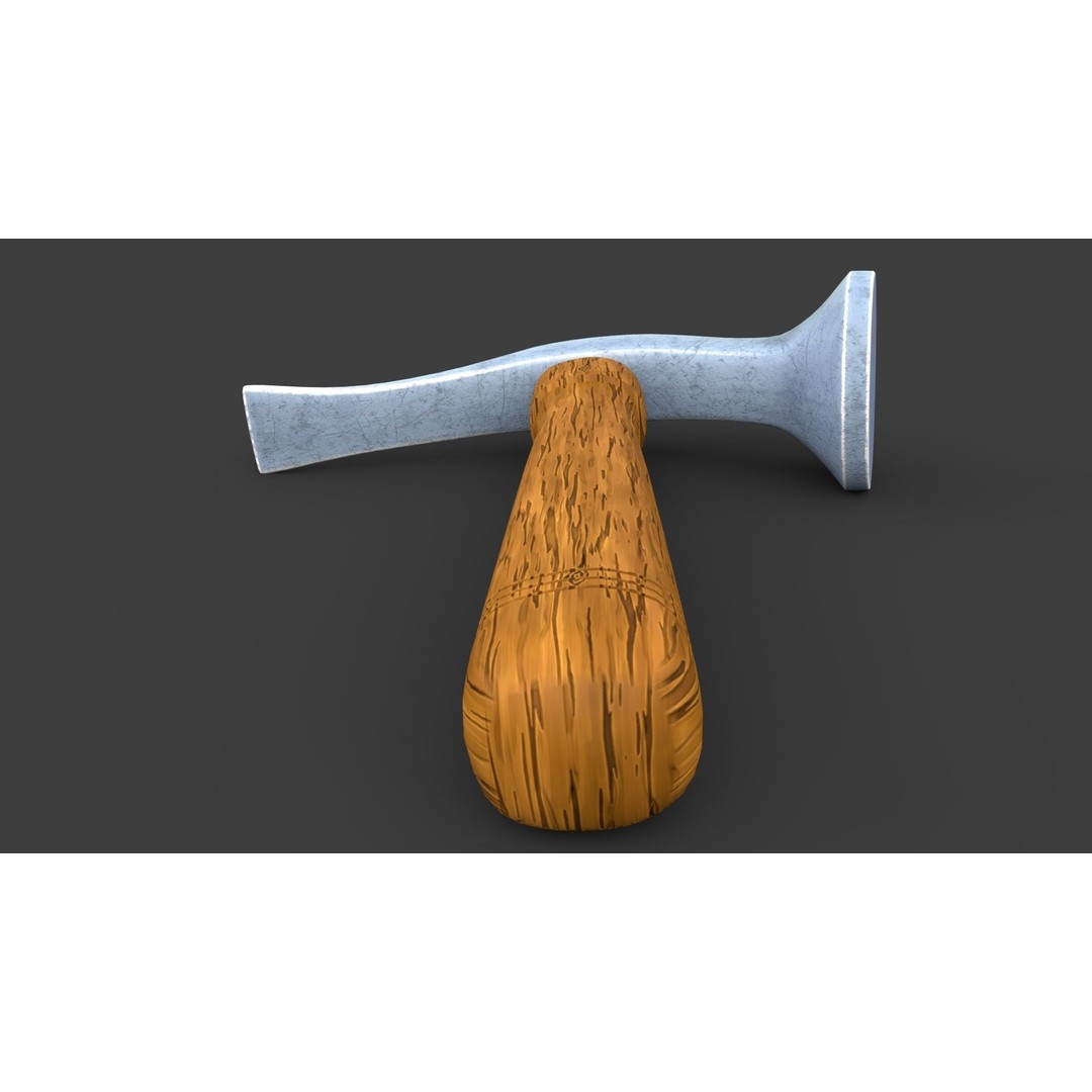 Shoe Hammer 3D Model – Low Poly Industrial Tool with PBR Textures - View 48