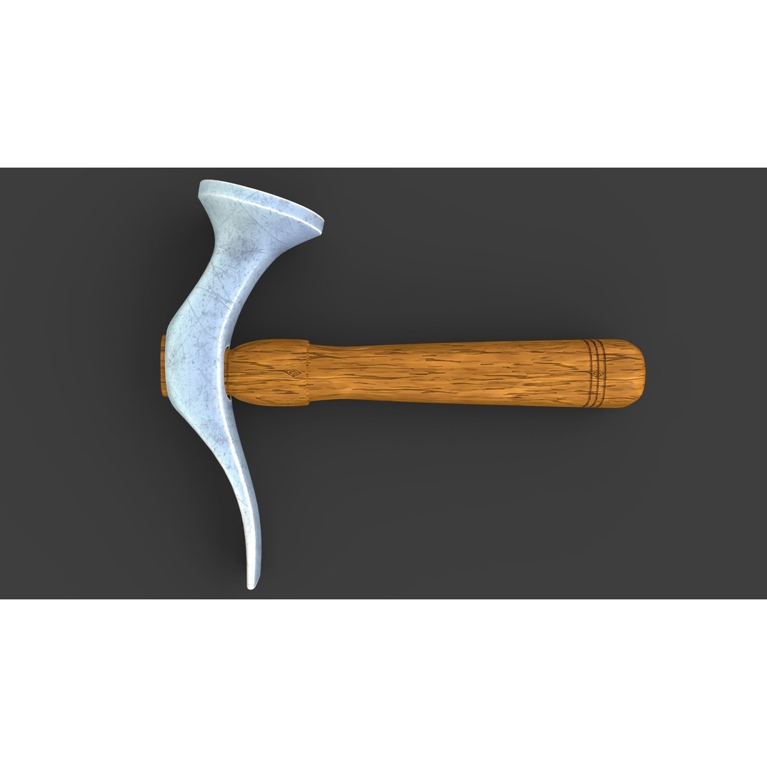 Shoe Hammer 3D Model – Low Poly Industrial Tool with PBR Textures - View 49