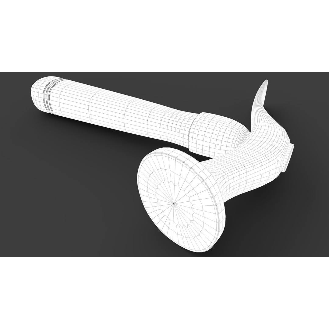 Shoe Hammer 3D Model – Low Poly Industrial Tool with PBR Textures - View 9