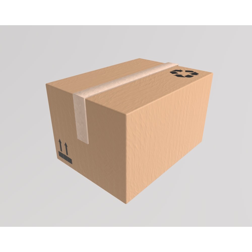 Stylized Hand Truck 3D Model – Low Poly Delivery Asset, FBX - View 6