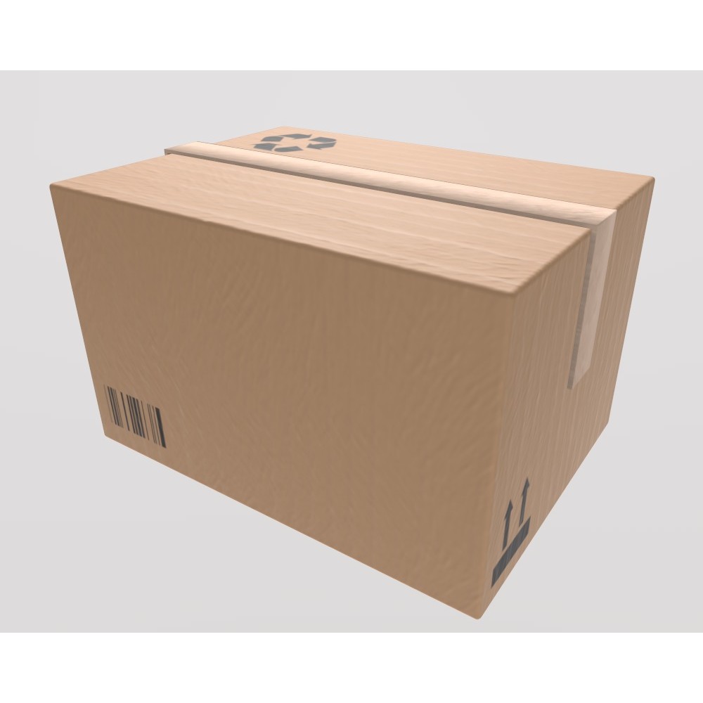 Stylized Hand Truck 3D Model – Low Poly Delivery Asset, FBX - View 7