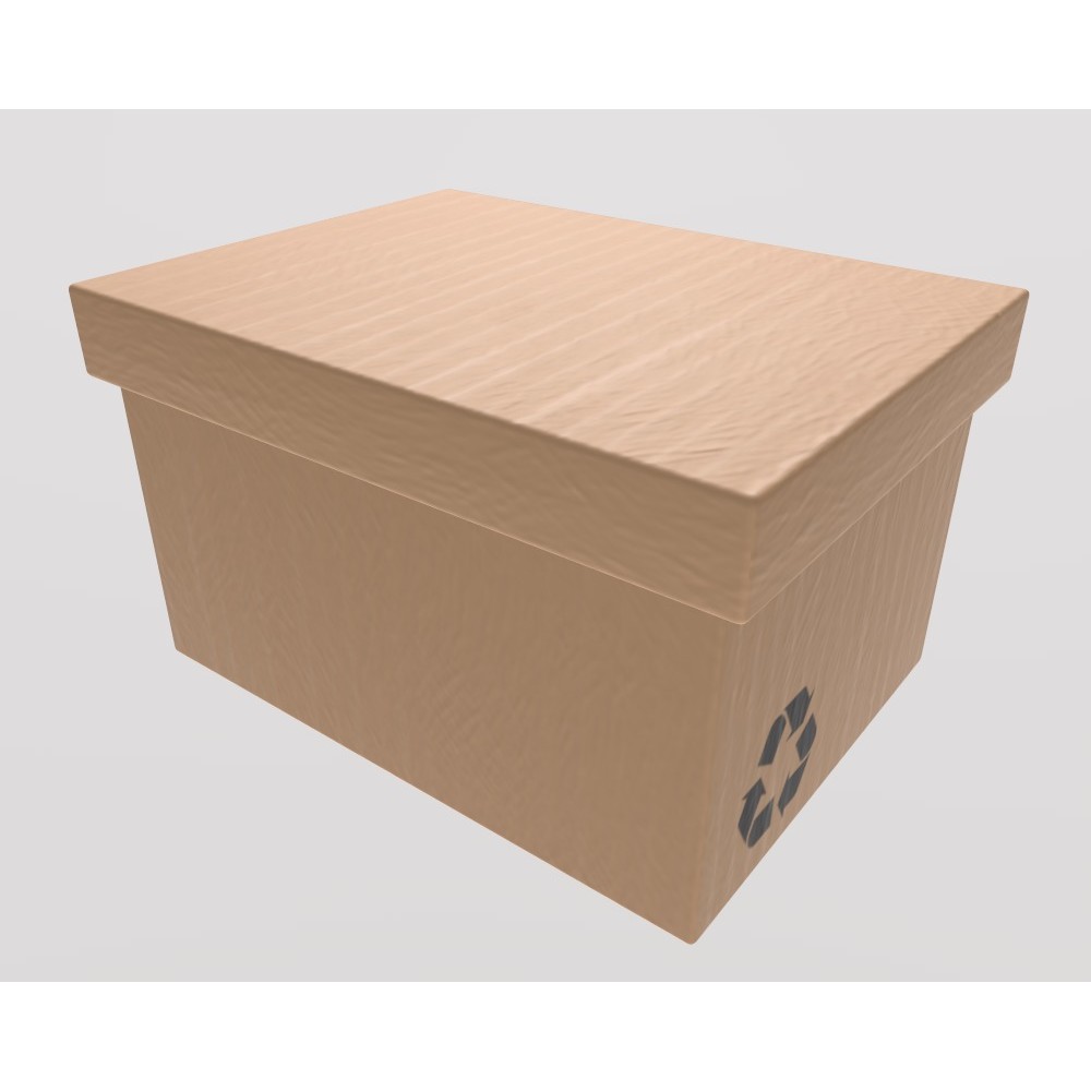 Stylized Hand Truck 3D Model – Low Poly Delivery Asset, FBX - View 8
