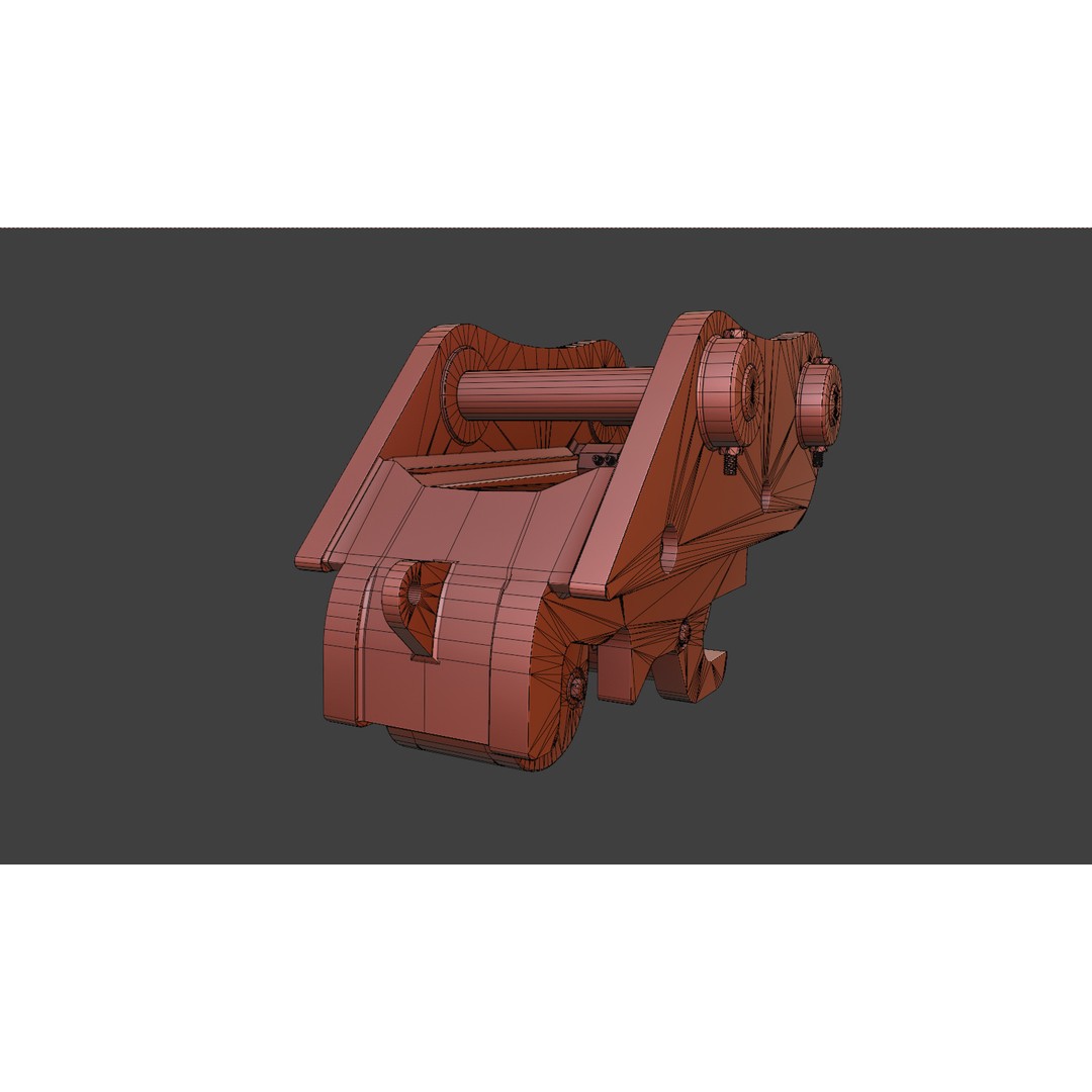 Rockland Excavator Attachment 3D Model – Low Poly Game Asset, FBX - View 14