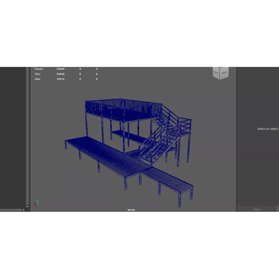 Boatlifts and Docks 3D Model – Detailed Industrial Structure, FBX, OBJ