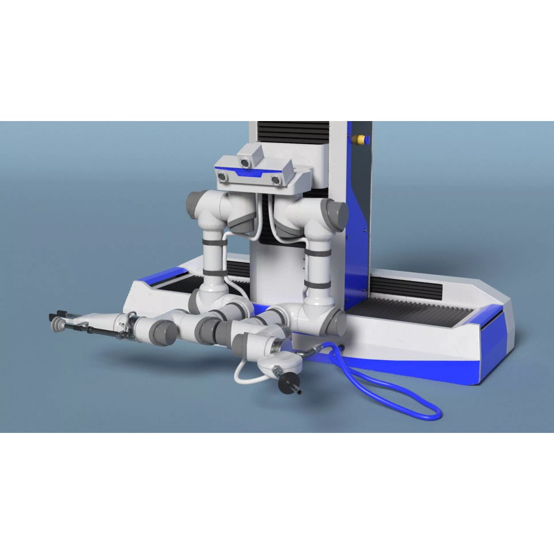 Robotic Fueling Arm Station 3D Model – Industrial Automated Fuel Dispenser - View 6